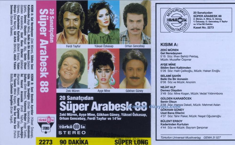 Süper Arabesk 88 – Türküola 2273